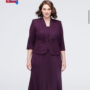 Alex Evenings Purple 18 Formal/mother of the bride